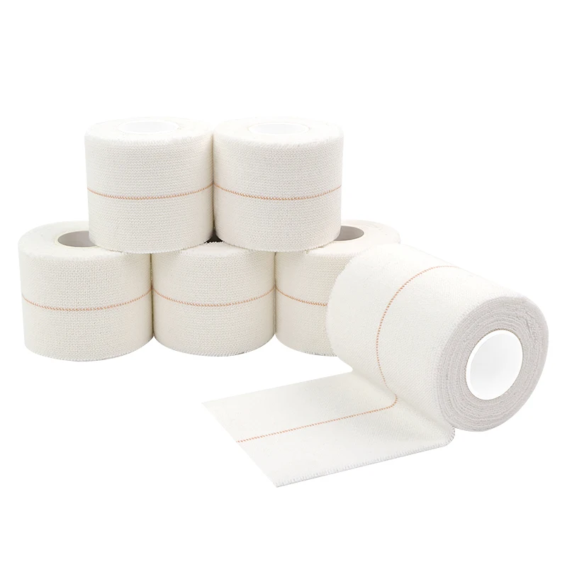 OEM 5CM x 4.5M Porous Zinc Oxide Hot Melt Adhesive White Color Elastic Adhesive Bandage For Wrists Knees Ankles And Other Joints
