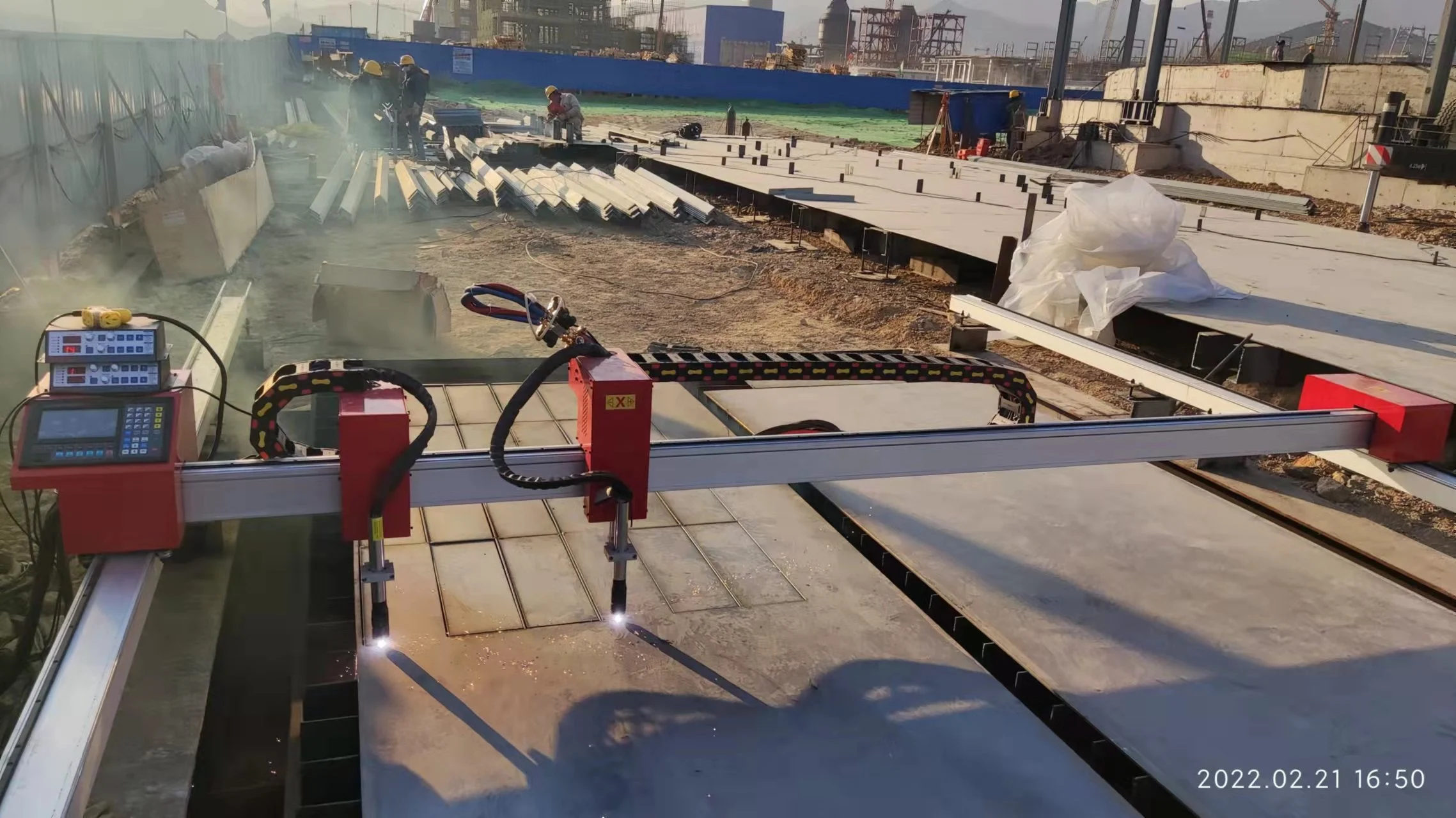 Double head portable cnc cutting machine torch height control