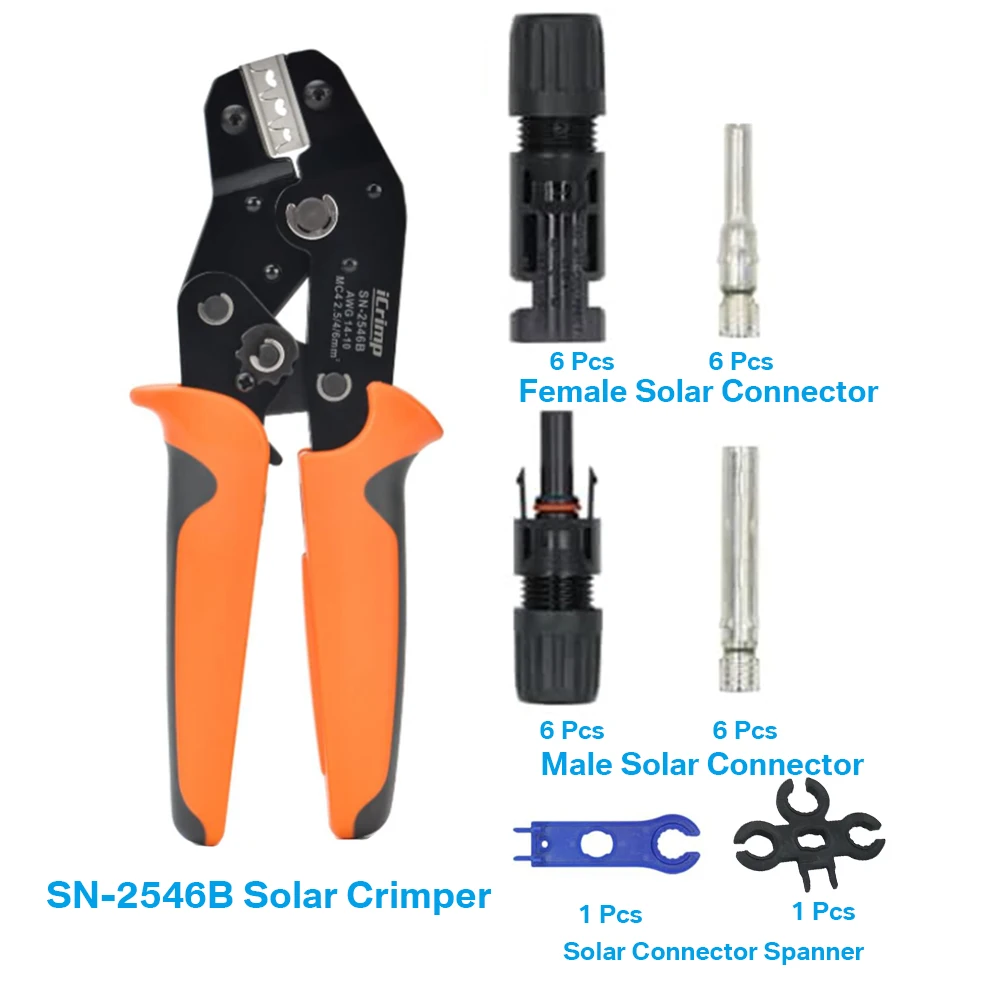 Solar Panels Installation Kit Multi Contact Connector Spanner Tape Measure Kits Tool Sets For Solar Cable