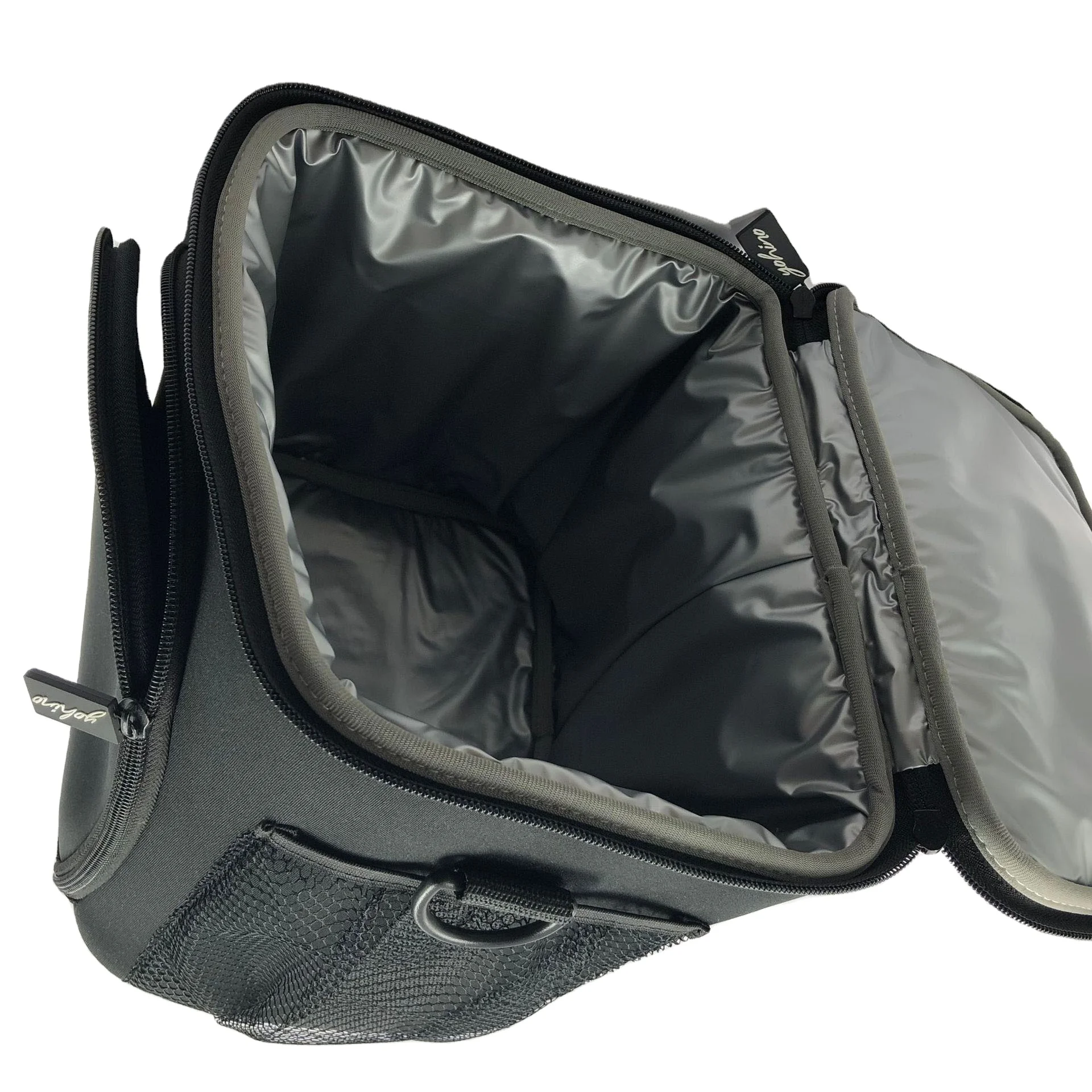 Washable Lunch Tote Bag Box Shoulder Strap Black Insulated For