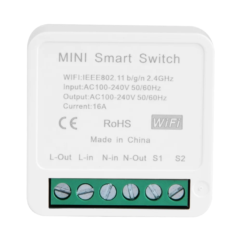 
OEM/ODM WiFi Smart Wireless Light Switch Universal Module Remote Control Relay Breaker Compatible with Google Alexa Echo 
