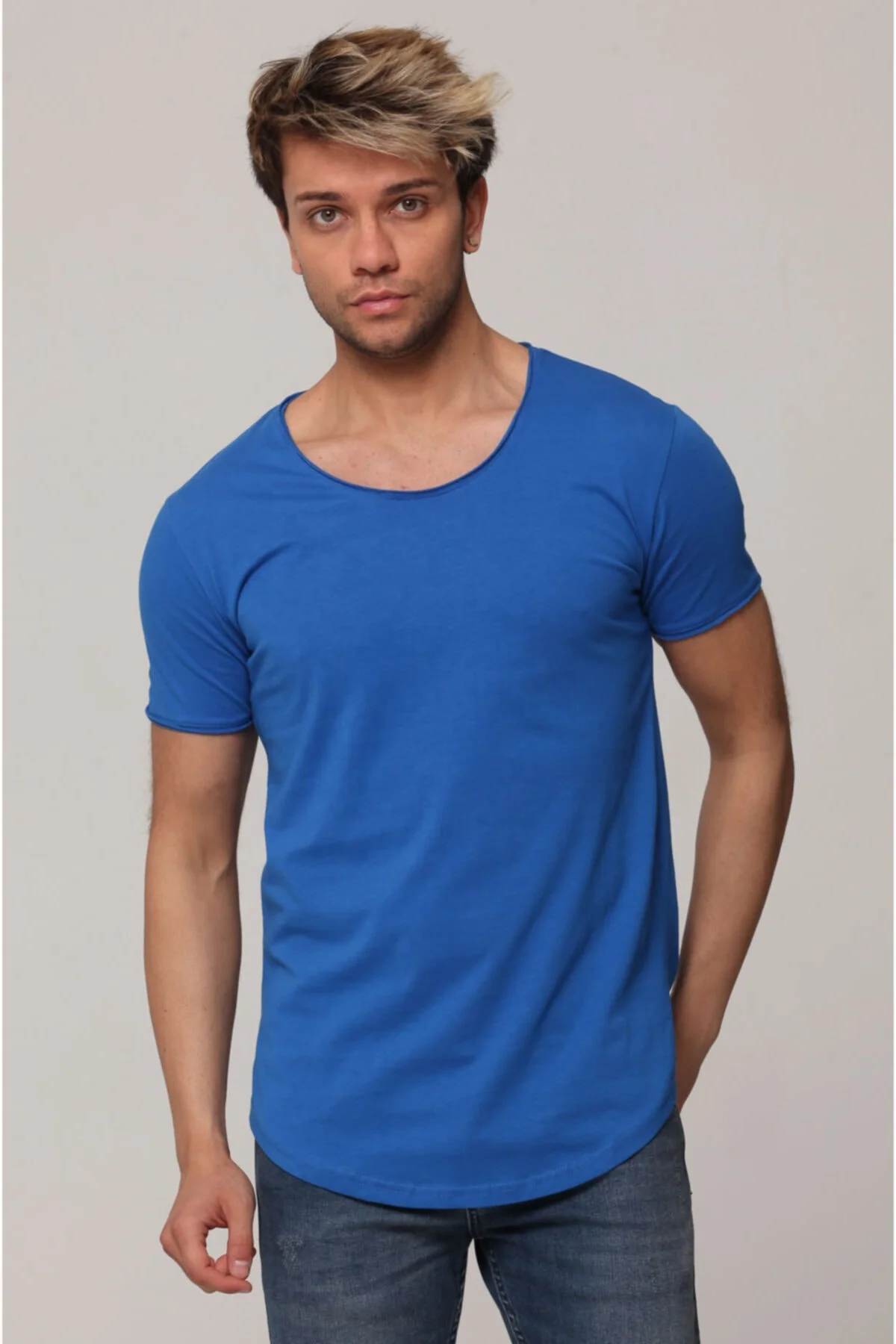 Уличная одежда от производителя Высококачественная однотонная хлопковая футболка с коротким рукавом мужские футболки