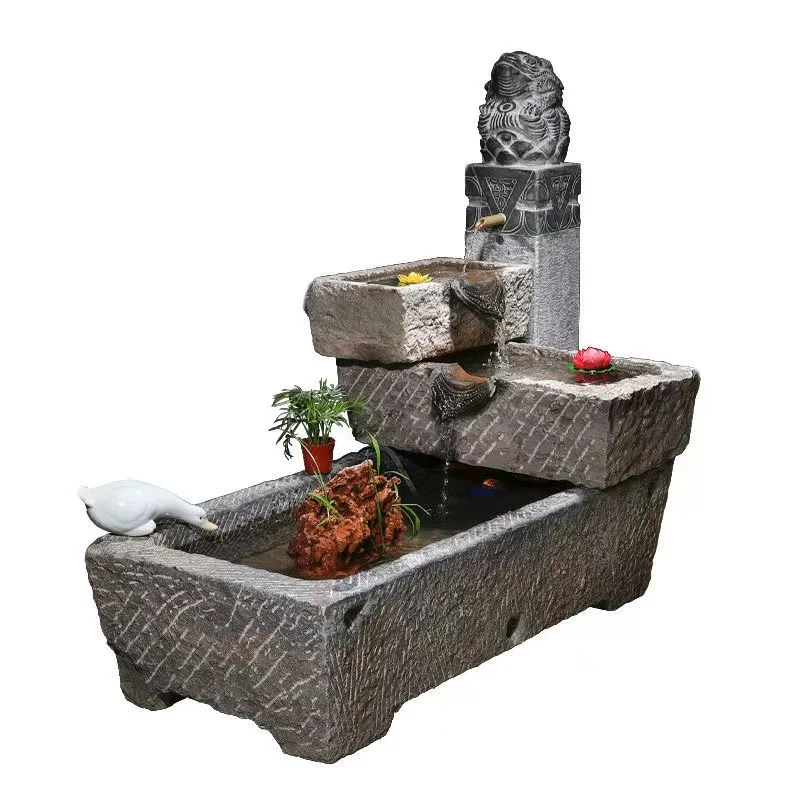 china old stone trough for horses manger old stone carving antique sink Stone big flowerpot Suitable for homestay hotel