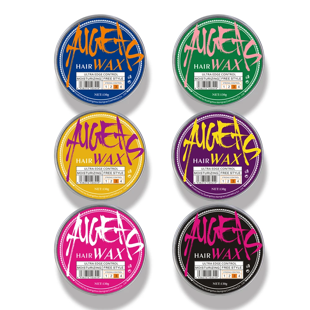 Low MOQ Hot sale Customized Color Hair Wax Strong Hold Hair Pomade Private Label hair wax gel