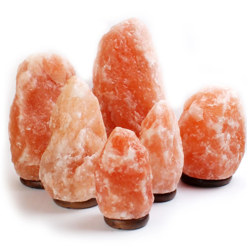 Arts and Crafts Salt Lamp Natural Feng Shui New Trend Wall Himalayan Pink Rock Salt Lamp Carved Shape Uk Organic Material Chico