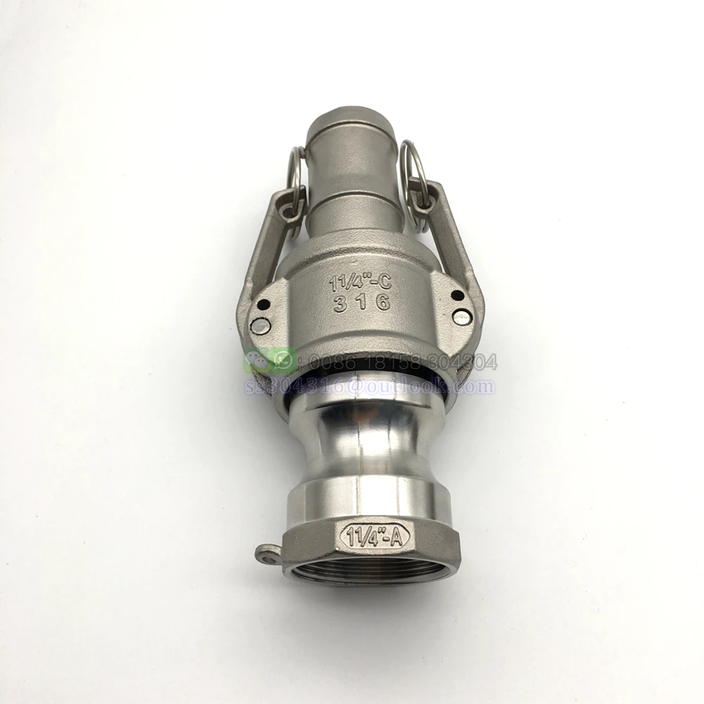 Муфты camlock из нержавеющей стали 1/2-2 дюйма Тип C адаптер для мусорного насоса наружная муфта с внутренней резьбой трубы SS 304 Max 250 psi