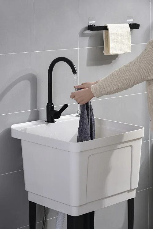 Laundry room trough utility washing clothes small ceramic basin sink laundry tub