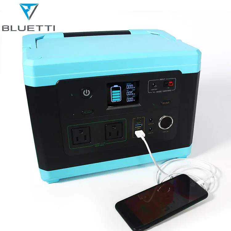 
Solar power station 220V Battery 500W Backup Lithium Energy Storage Generator Portable Power Supply For Laptop 