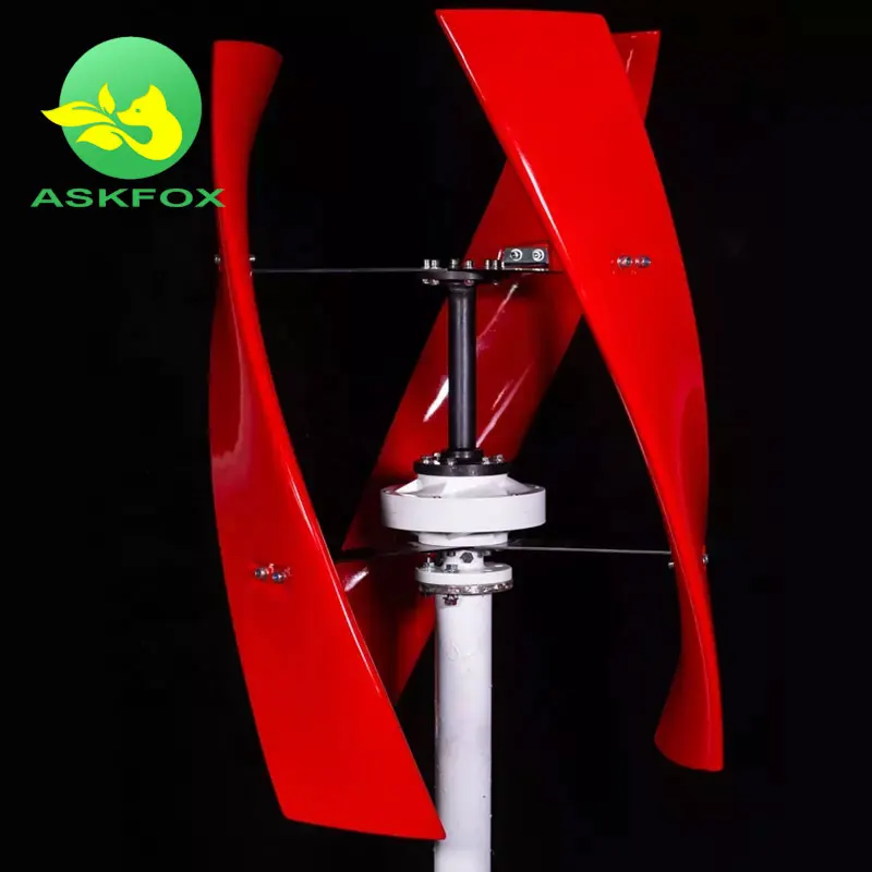 100w to 10KW 12V 24V Vertical Wind Turbine For Wind Solar Hybrid with Storage Alternative Energy Generator Power System Kits