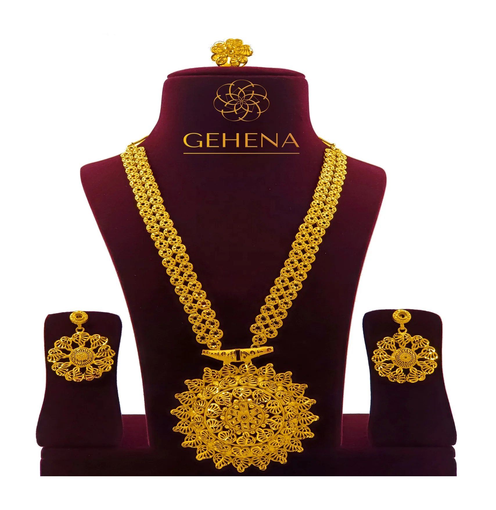 5 грамм 24K позолоченное ожерелье серьги кольцо Collier De Luxe Bijoux (украшения своими руками) налета или Африканского ансамбль Femme indienne ювелирные изделия