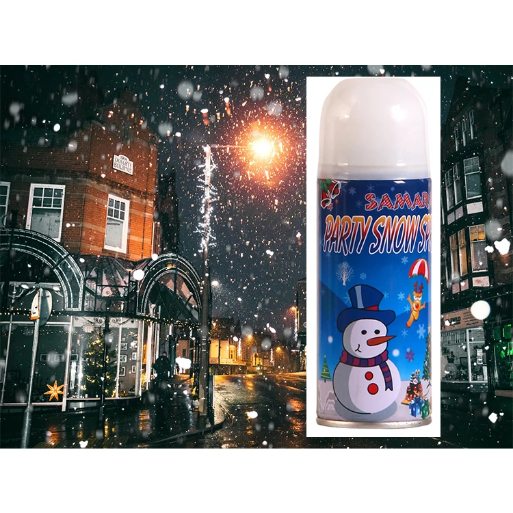 Рождественские украшения, пенопластовый спрей для снега, оптовая продажа, высококачественный спрей для снега на новый год (1600139582163)