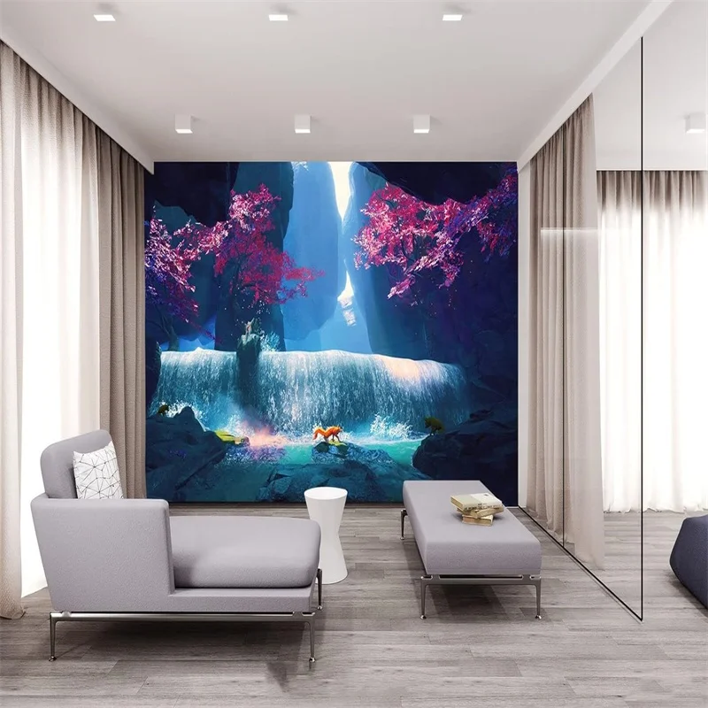 Wallpapers of Photography Wall Mural Peel And Stick 3D Wallpaper Murals Waterfalls
