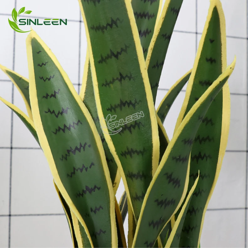 Hot Sale Artificial Plastic Succulent Snake Plant Sansevieria Trifasciata Tree