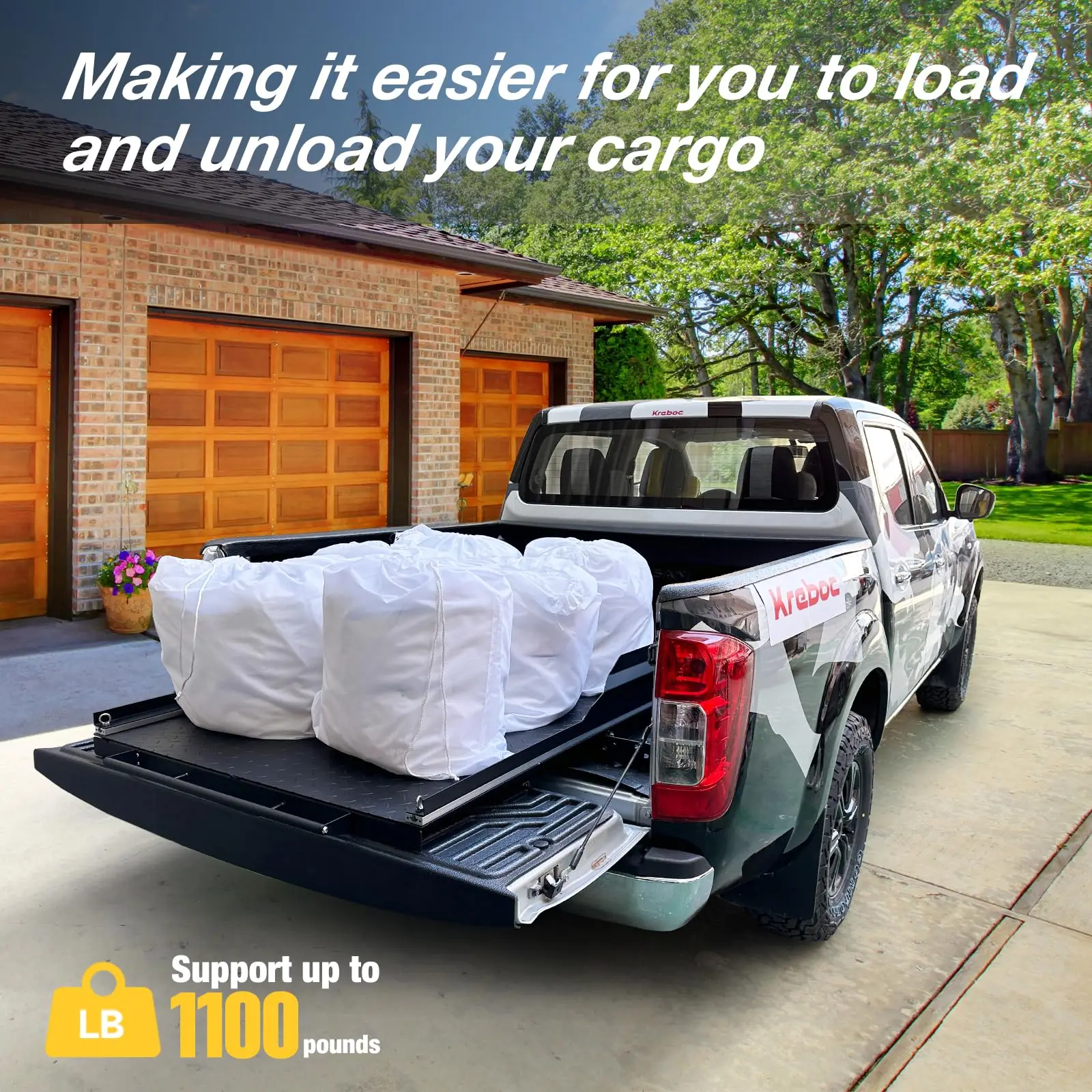 Kreboc Heavy Duty 51'X39' Pickup Drawers Slide Tray Cargo Pallet Truck Bed Slide Tray Ram 2018 Truck Sliding Bed For Sale