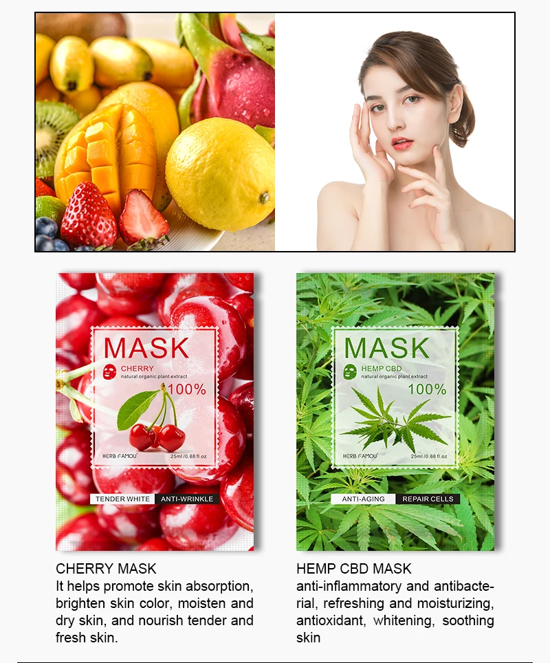 Beauty Face Masks Korean Cosmetics Skincare Collagen Hydro Jelly Powder Facial Mask Best SPA Peel Off Fruit Mask Sheet