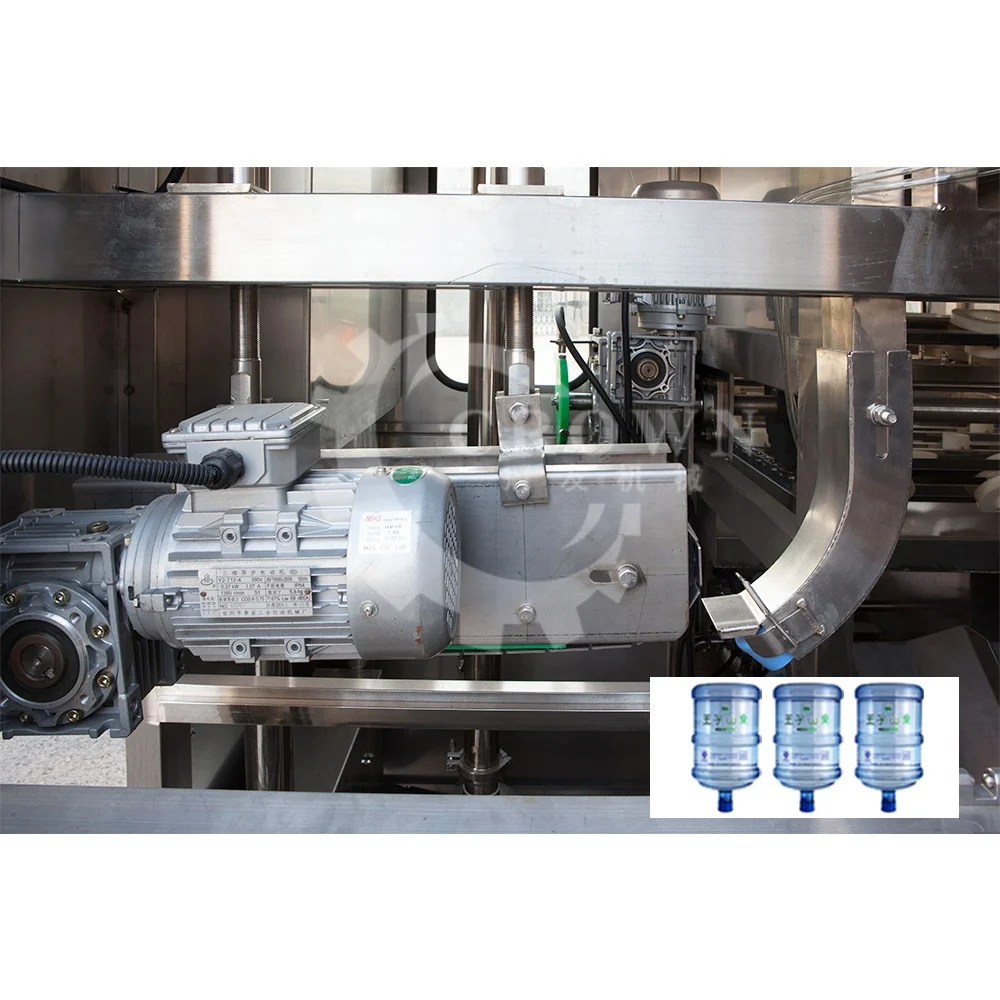 automatic 3in1 5 gallon 20 liter bottled bottling water filling bottling machine production plant line