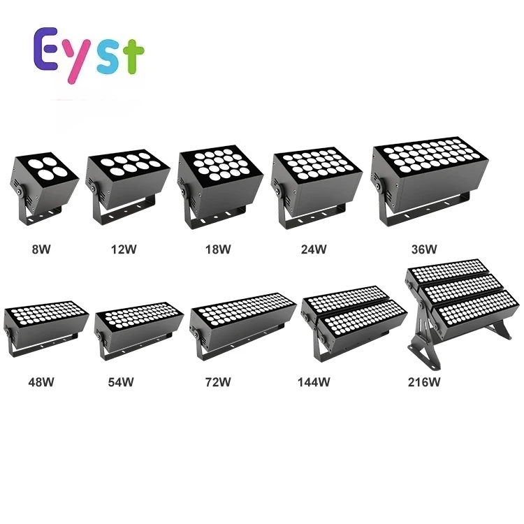 EYST Wholesale Outdoor Die-Cast Aluminum Die-Cast 8W 12W 18W 24W 36W 48W 54W 72W 144W 216W Waterproof Ip66 SMD Led Flood Light