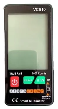 Battery-powered, auto-ranging,true RMS digital multimeter with a 6000 counts LCD display.