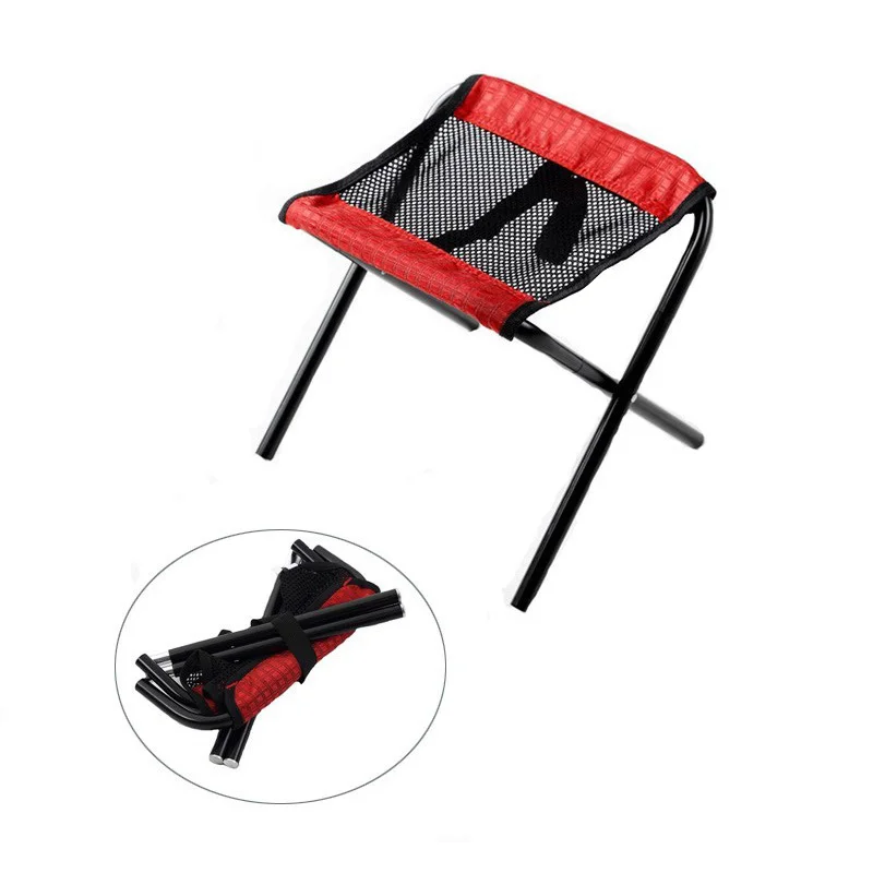 Low price mini size folding stools metal portable camping chair outdoor hiking fishing beach camping chair small size stools