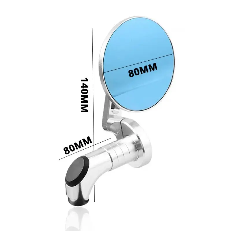 360 Degree Swivel CNC Aluminum Motorcycle Rear View side Mirror for Yamaha JOG Honda Dio Kawazaki ZX scooter bobber rider mirror