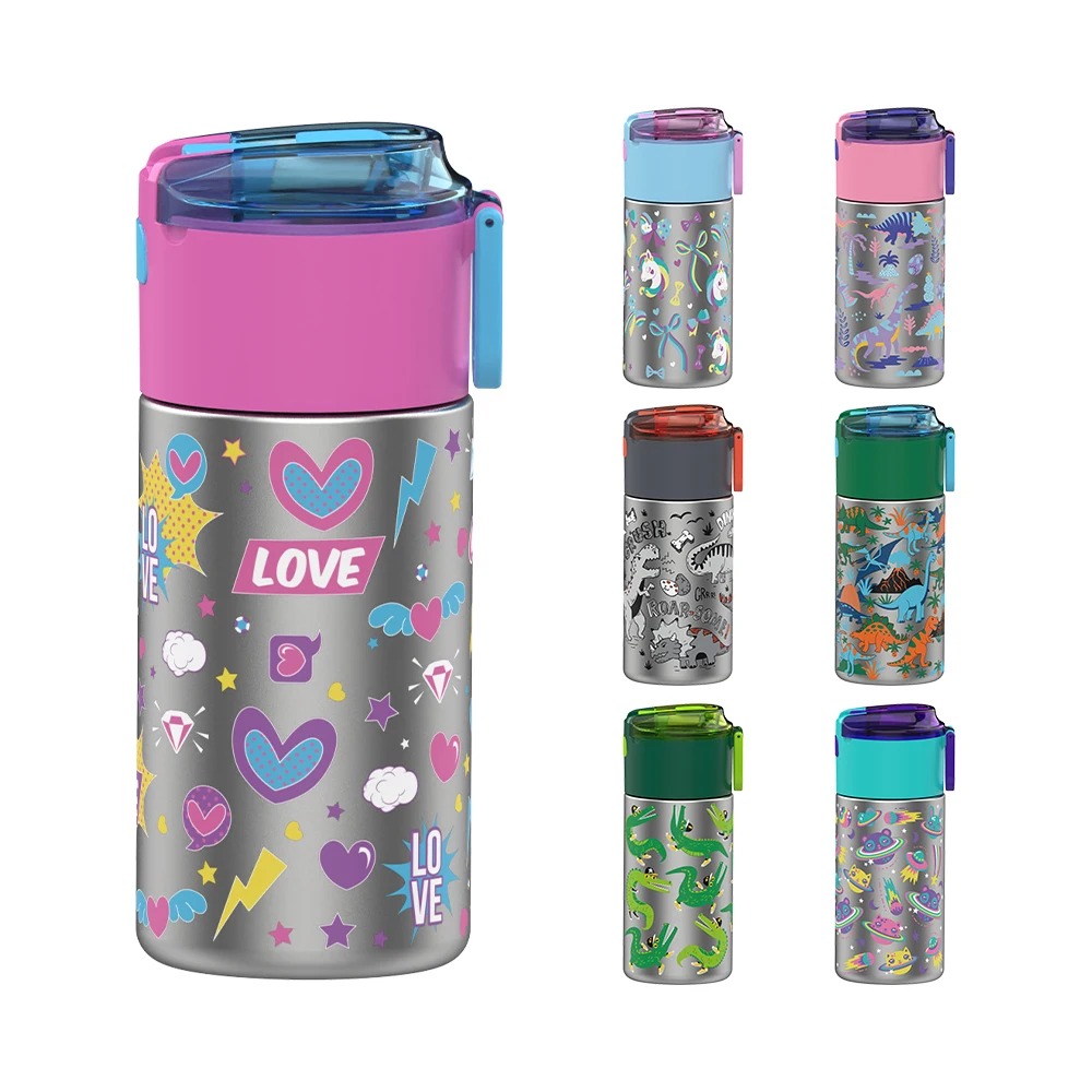 toursun new design Thermo flask bulk 2022 flip top stainless steel thermal insulation water bottle for kids school