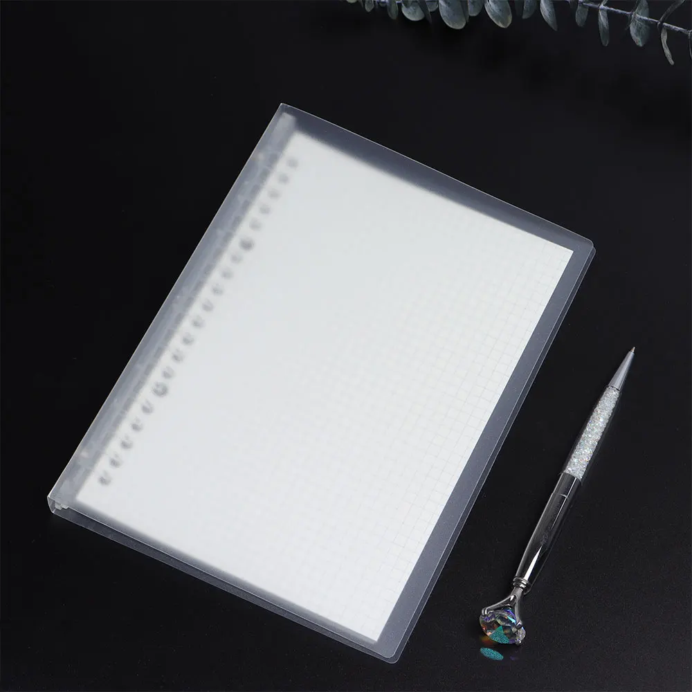 Wholesale PP cover school a5 spiral grid notebook with 4 pieces