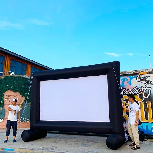 Sewinfla 16ft Inflatable Movie Projection Screen Inflatable Movie Screen Outdoor Inflatable Movie Screen