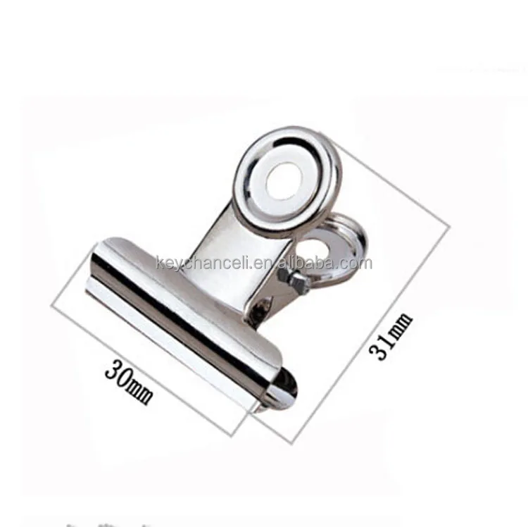 stationery office school supplies 20 30 38 50 63 75mm stainless steel paper clips bulldog clip metal food clips coffee bag clamp