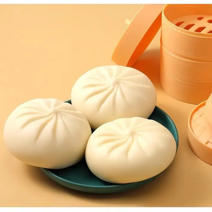 2024 Hot Selling 3D Stress Ball Funny Dumpling Squeeze Mochi Squishy Toys Fidget Toy for Stress Relief
