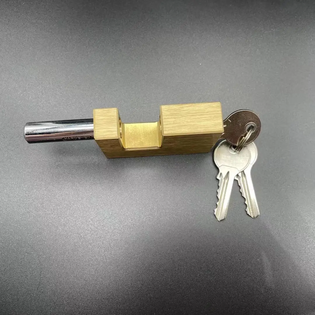 Sample available 75mm rectangular brass padlock security cheap square lock