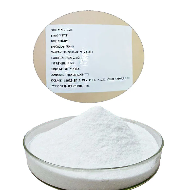 
Stabilizer and thickener Sodium alginate cas 9005-38-3 food Ingredients 