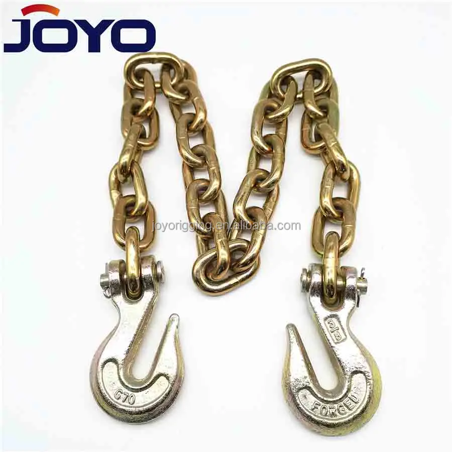 US type tie down chain with clevis grab hooks on both ends,ISO9001...