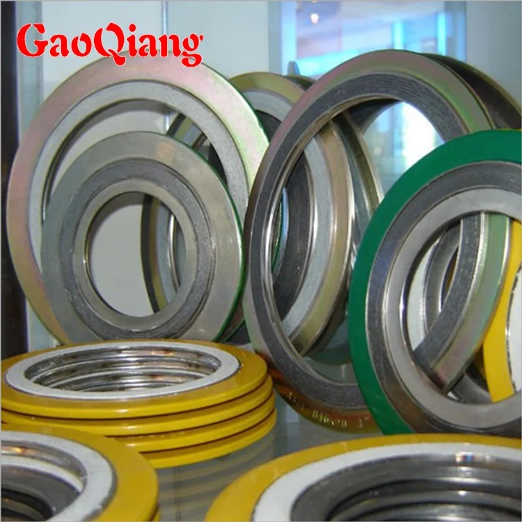 Cheap Price Graphite Spiral Wound Gasket With Inner Ring And Outer Customized Ss316 Spiral Wound Gasket