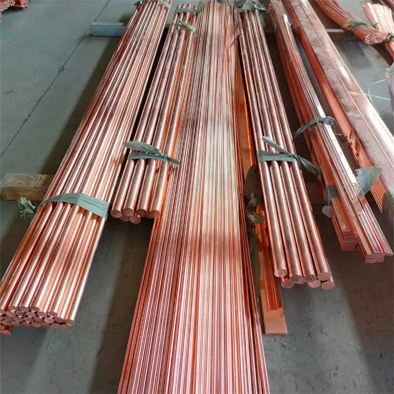 2.4mm X 10mm 3mm 20mm Red Copper Electrode Flat Bar Rod