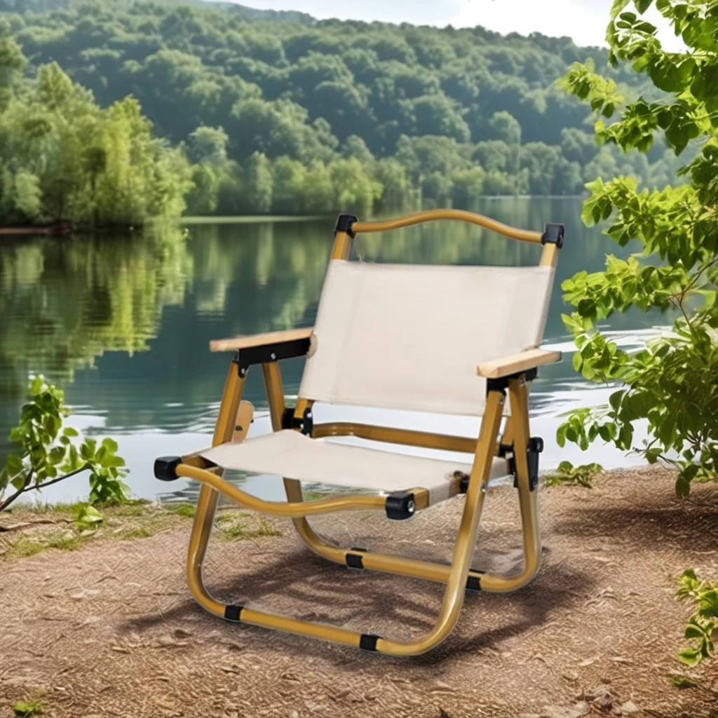 XIASHENG Customized Lightweight Metal Kermit Chair Modern Portable Folding Camping Chair for Outdoor Use