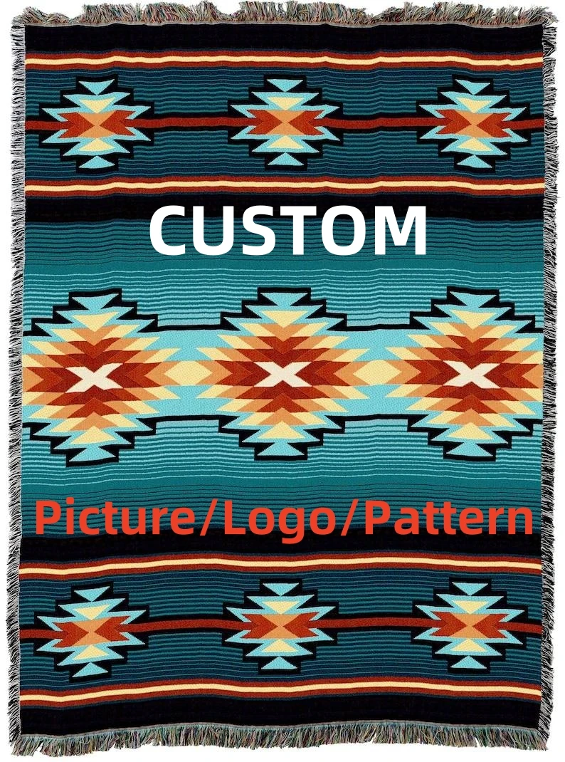 Wholesale Custom Vibrant Polyester Cotton Throw Wall Tapestry Blanket Backdrop Print Personalized Logo Image Text Bedroom Gifts