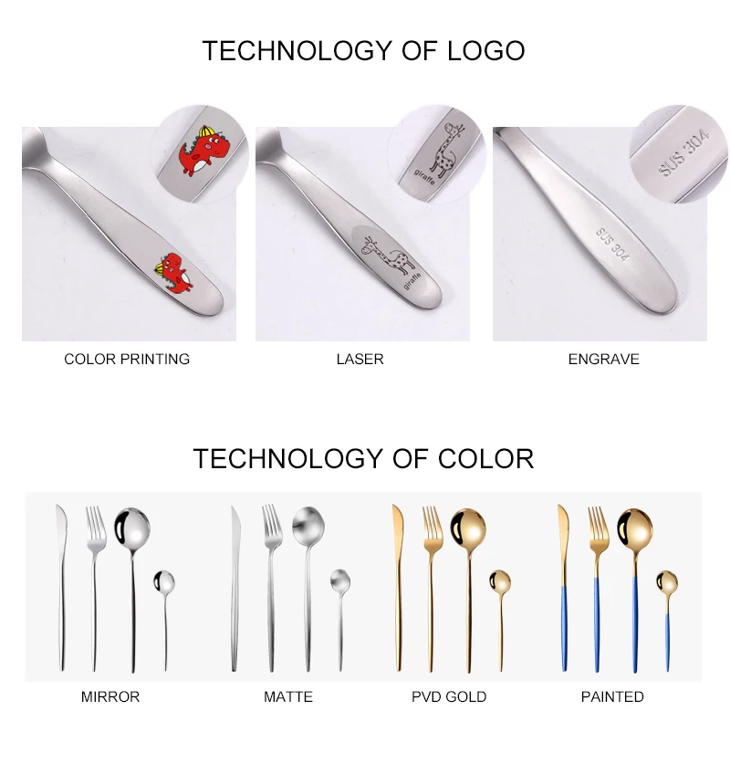 stainless steel gold flatware set