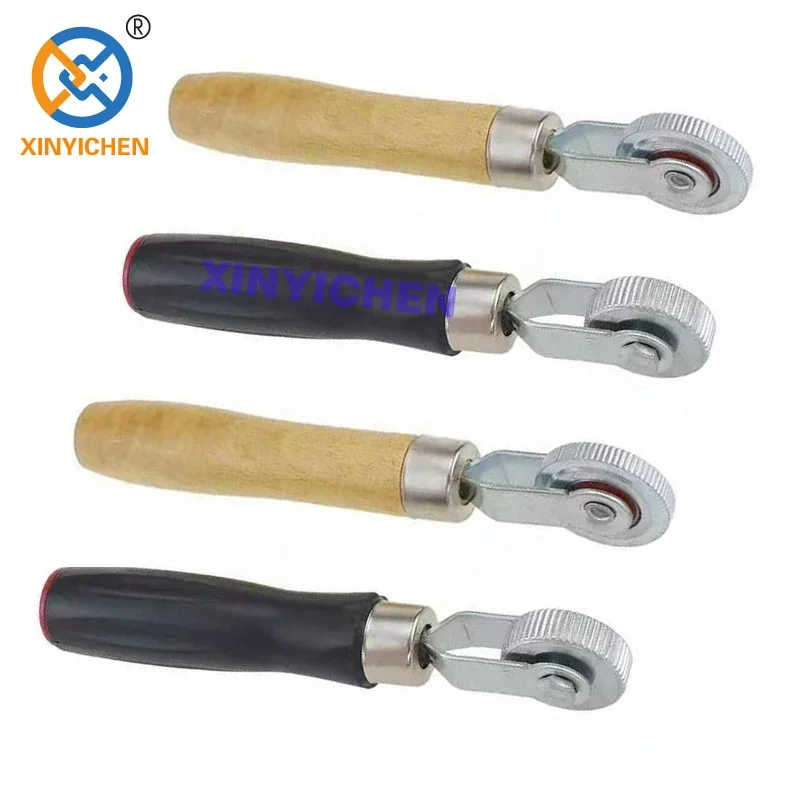 1PCS Ball Bearing Tire Tyre Patch Roller Stitcher Punctire Repair Tube Tool Car Truck Tyres Wood Handle