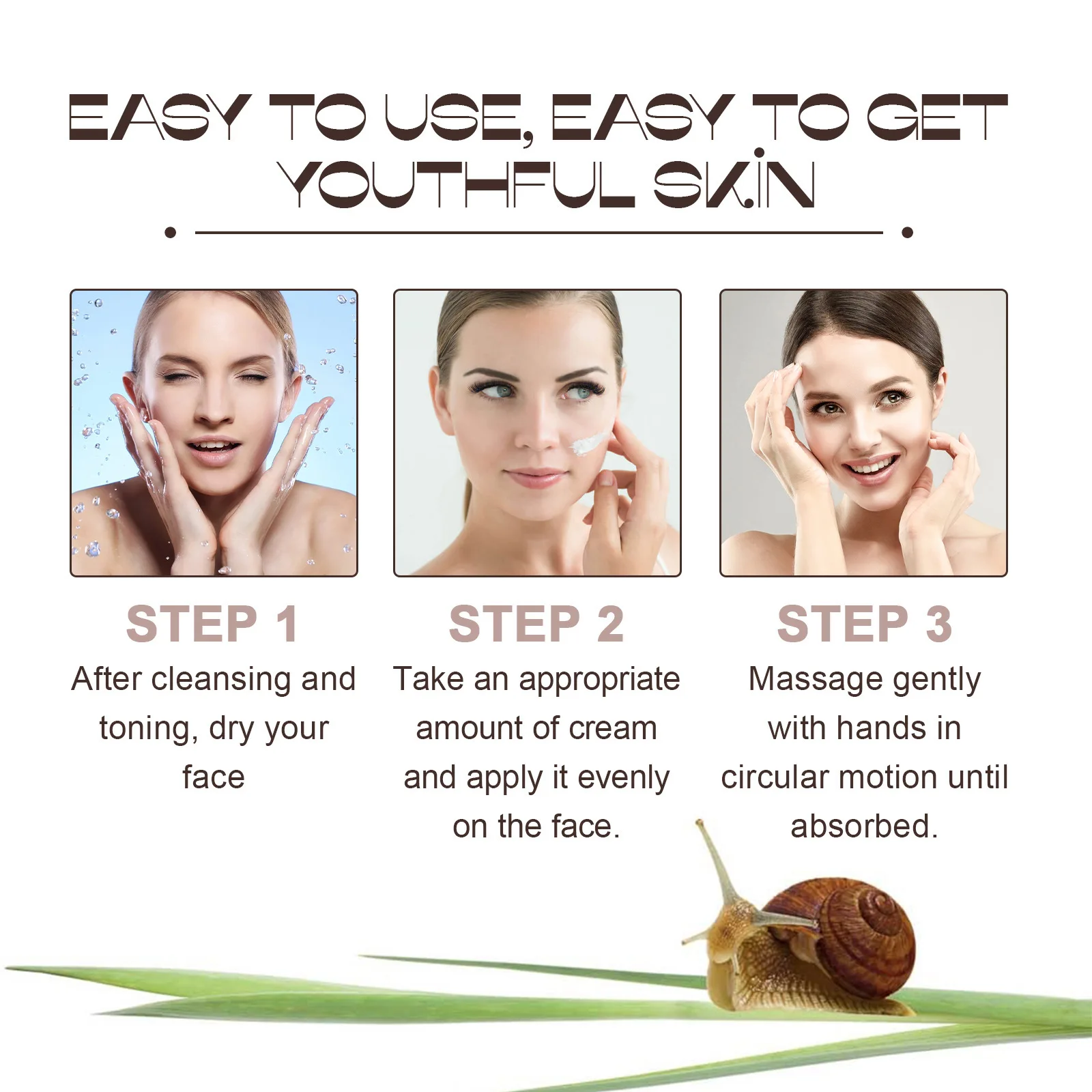 Snail stock solution  Moisturizer Anti-Aging Face Cream Whitening  Firm skin Reduce fine lines Face Cream