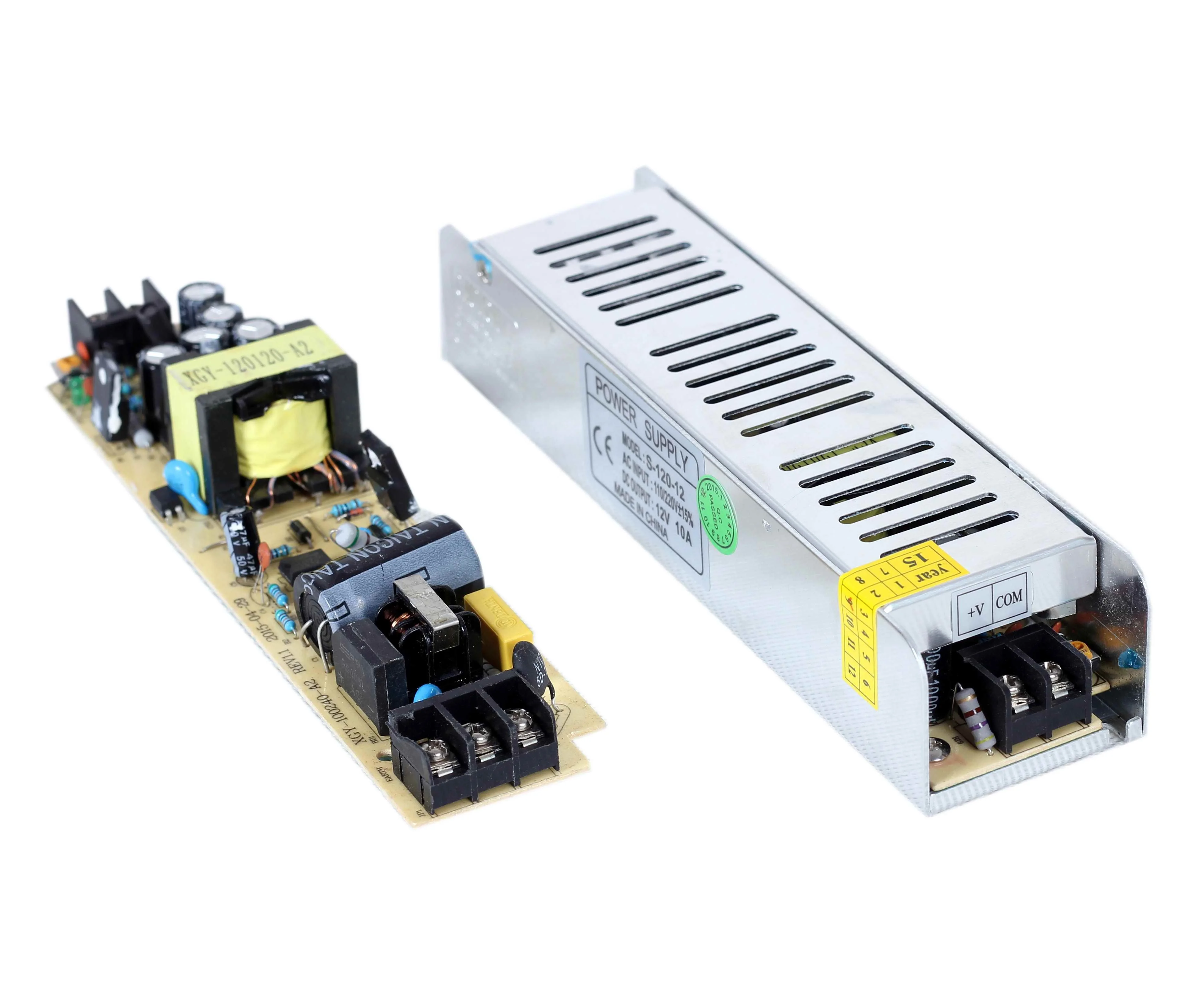 Alu Housing IP20 Long DC12V 120W Power Supply Constant Voltage LED Driver