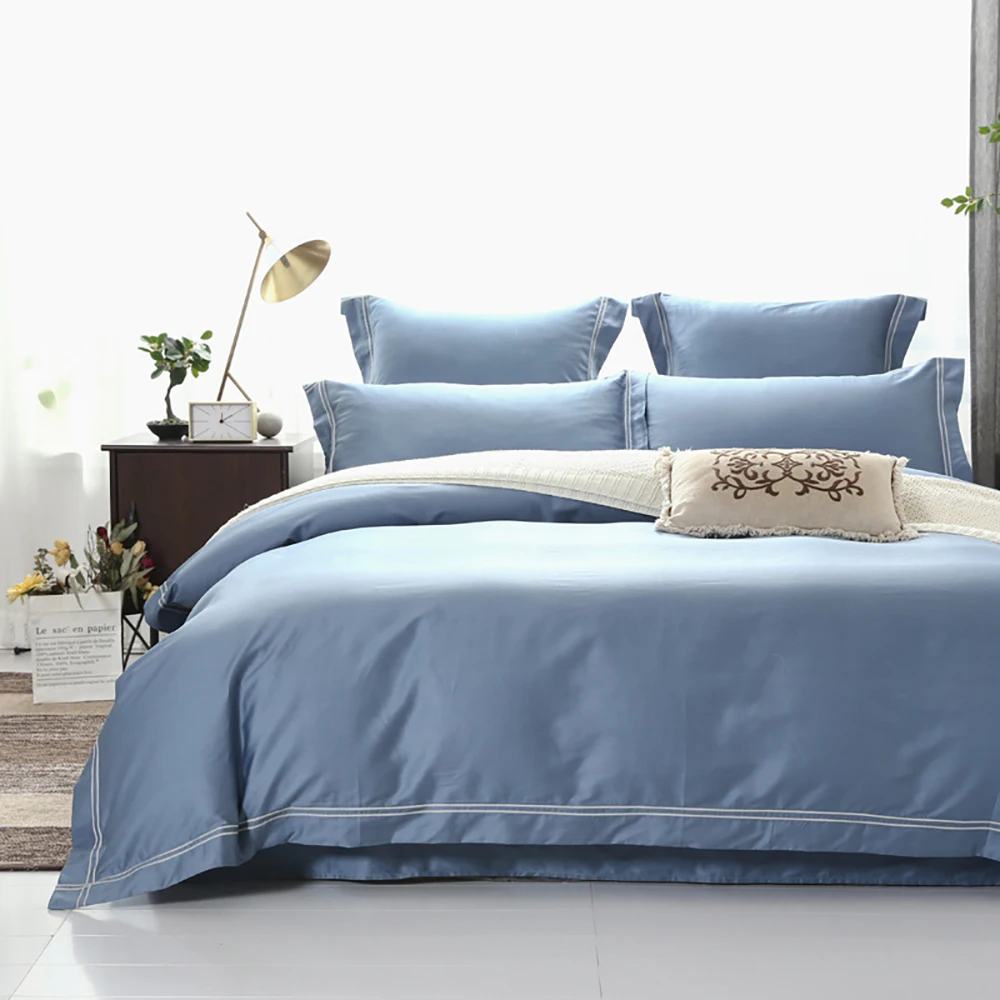 Wholesale Beautifully Quilted Soft Long-Staple Cotton Warm King Hotel Bedding Set
