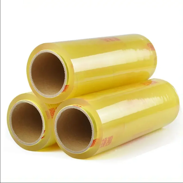 Cling Film Food Grade Clear PVC Transparent Casting Water Soluble Soft Plastic Wrap for Wrap Food