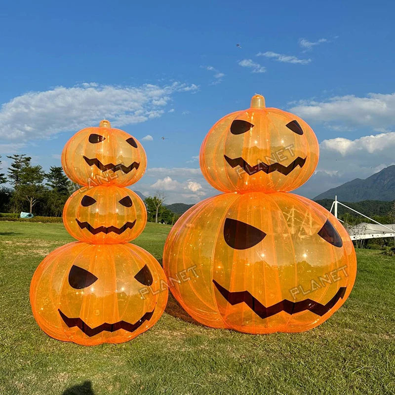 Outdoor Backyard Inflatable Pumpkin Giant PVC Halloween Decoration LED Lighting Pumpkin Inflatables