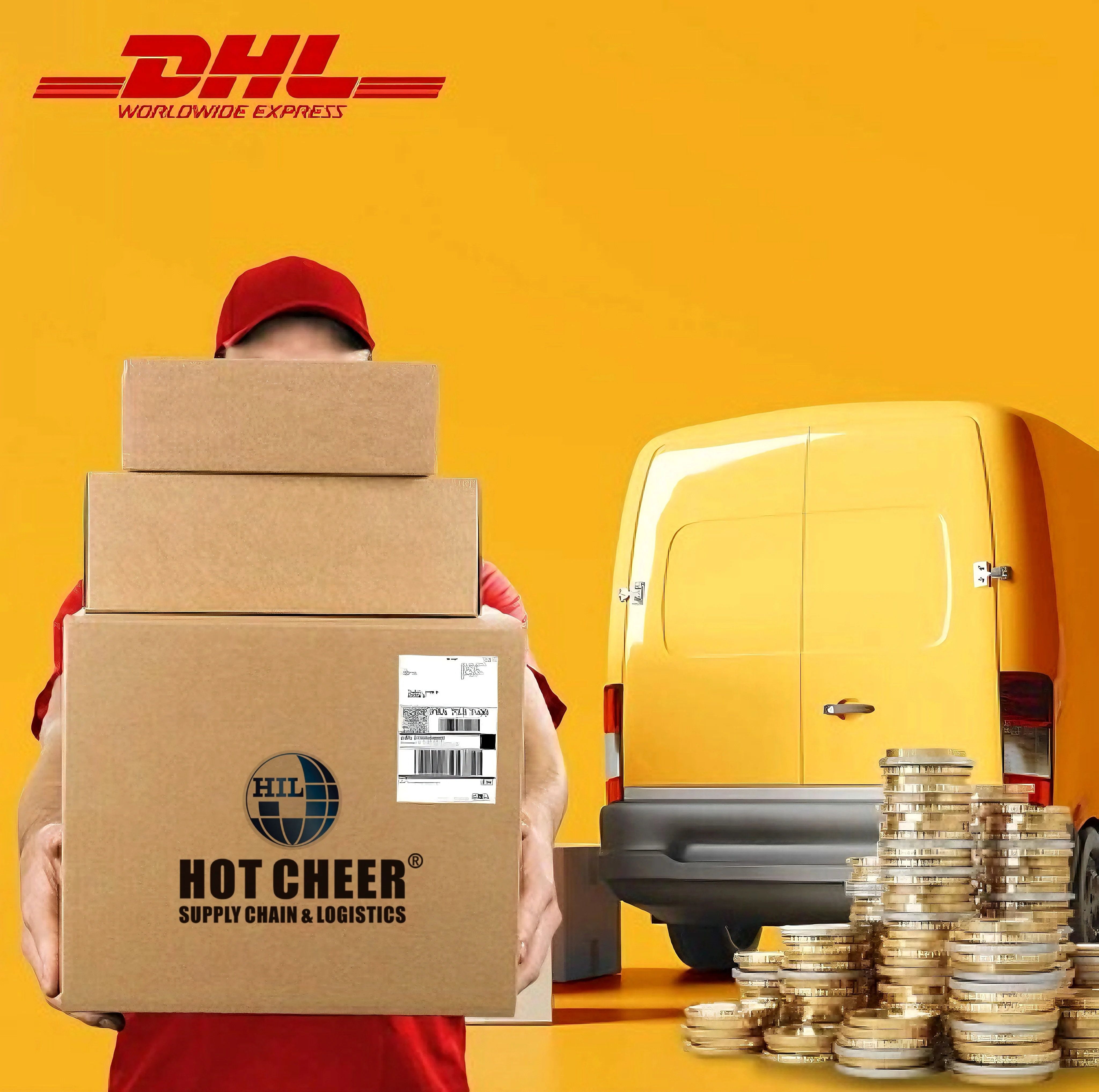 From China Fast DHL DDP International Express Shipping to France Germany DDU