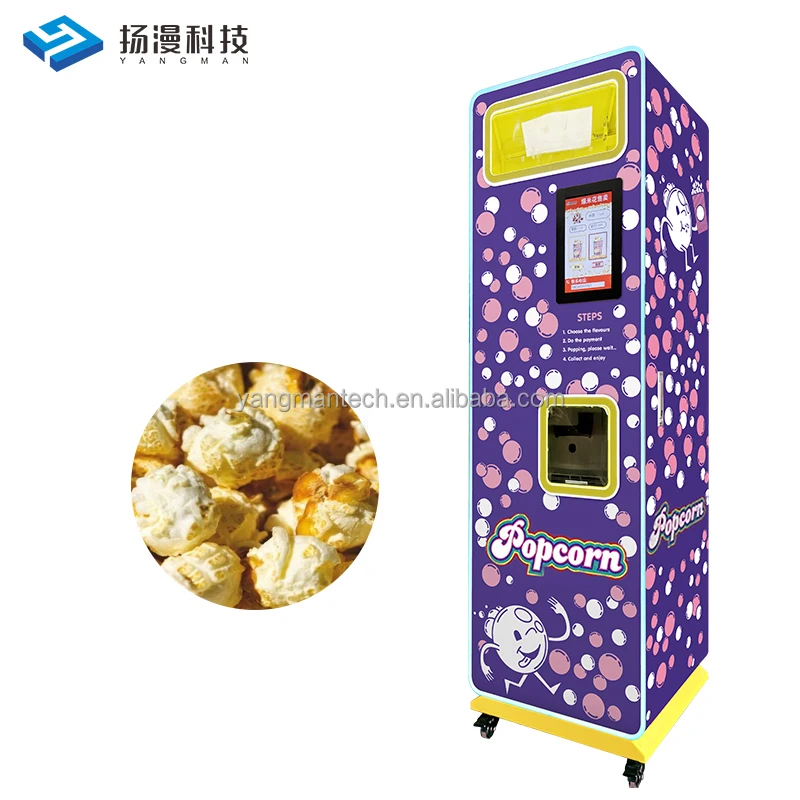 Customized Wholesale Automatic Electric Pop Corn Machine Best Fully Automatic Popcorn Vending Machine