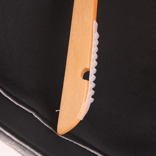 Clothing Store Solid Wood Hanger Silicone Non slip Cover Plastic Hanger Protection Transparent Shoulder Non slip Stick