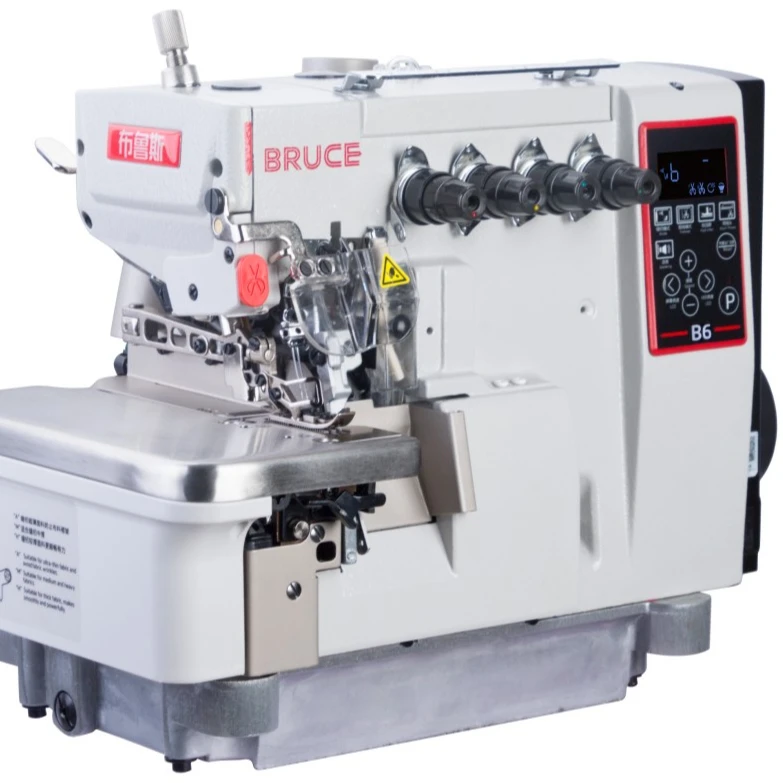 OVERLOCK SEWING MACHINE BRC-B6-4-MO3/333 WITH AUTOMATIC THREAD TRIMMER INCLUDING TABLE AND STAND