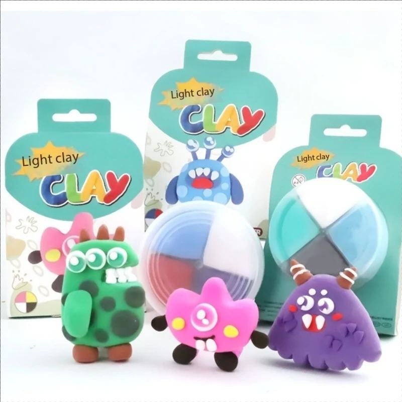 Unisex Sweet Animals DIY Clay Toys Kit Art Craft Playdough Slime Set with Educational Features for Children and Girls
