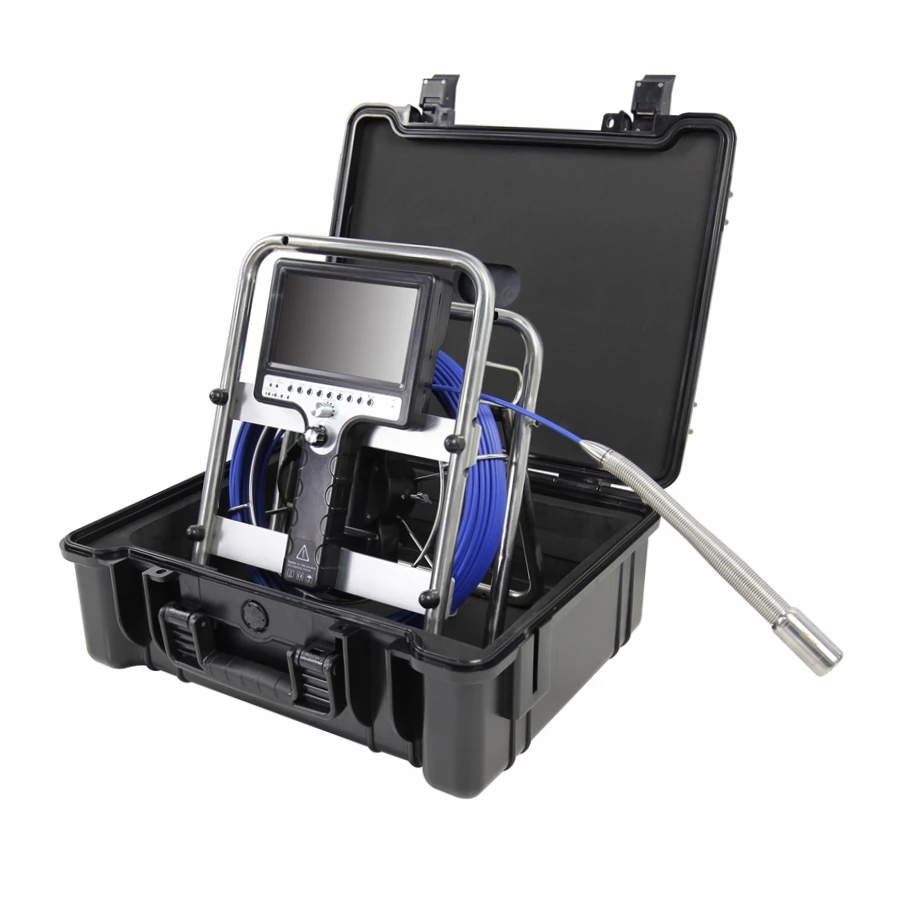 28mm 30m Cable Drain Sewer Industrial Endoscope Video Plumbing Inspection Camera with 7inch LCD Monitor
