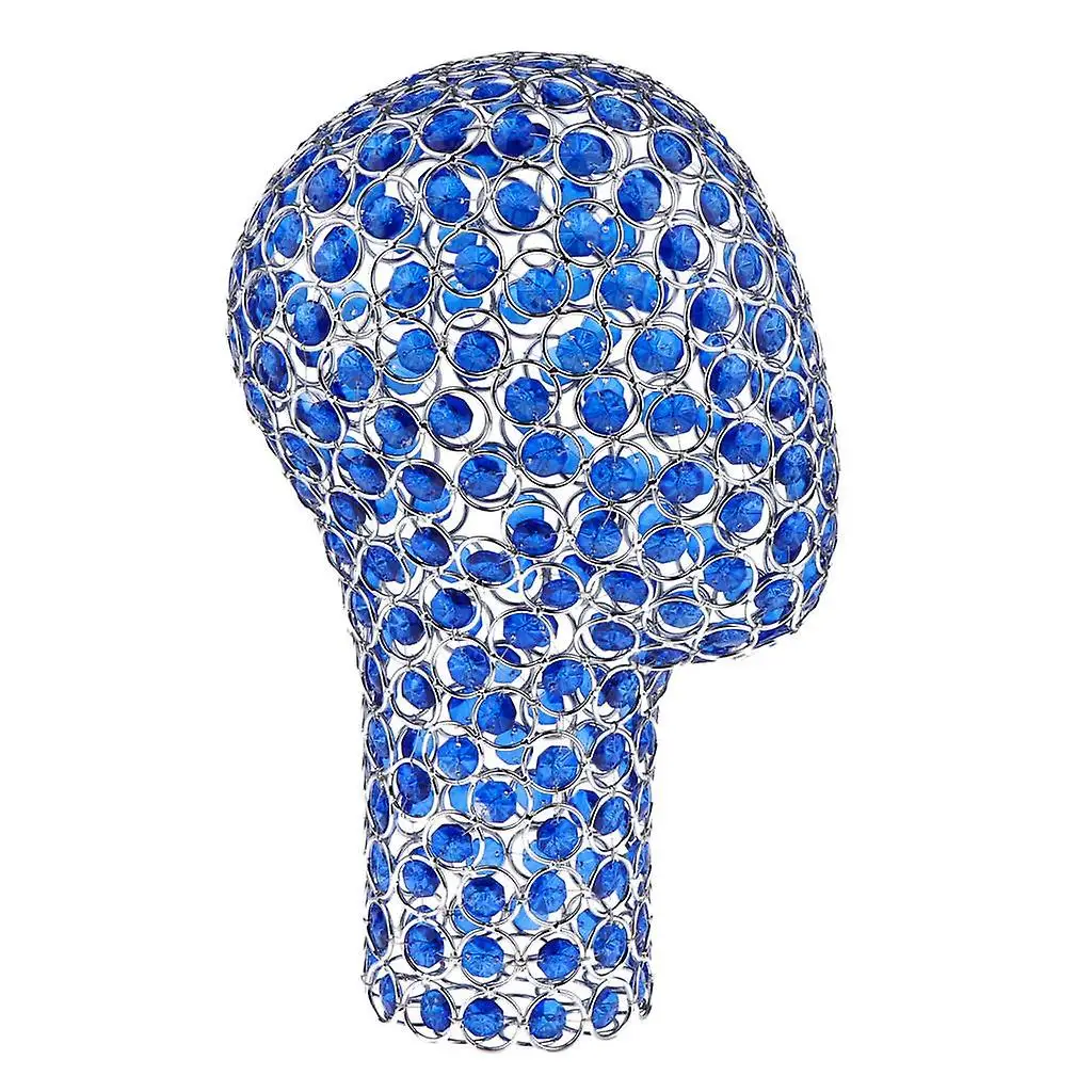 Pretty Wig Making Styling Mannequin Head With Rhinestone Cover Hat Stand For Hat Toupee Cap Display